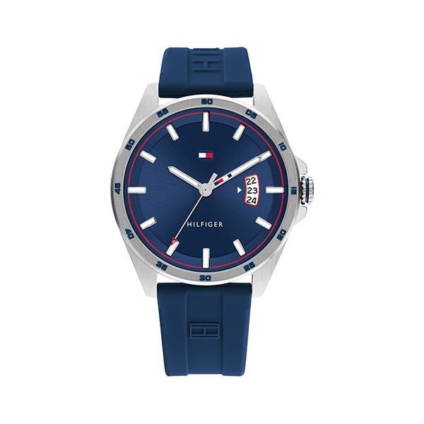 Tommy Hilfiger Carter kék szilikon szíjas férfi óra 1791982