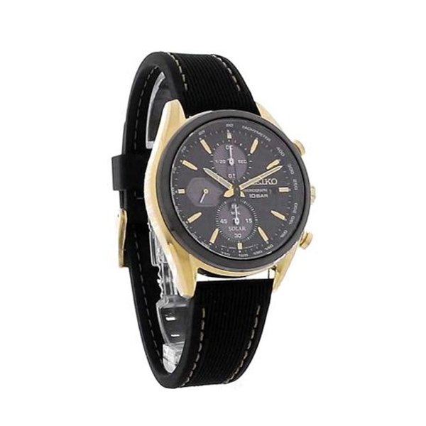 Seiko Solar Macchina Sportiva szilikonszíjas chronograph férfi óra SSC804P1