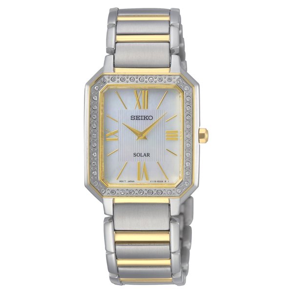 Seiko Gyöngyház számlapos Solar női karóra SUP428P1