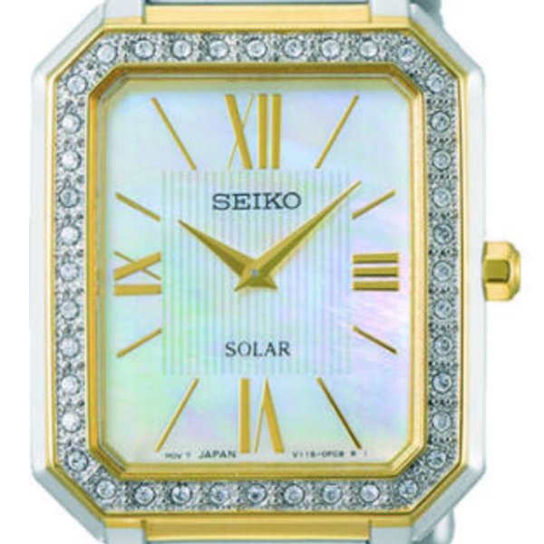 Seiko Gyöngyház számlapos Solar női karóra SUP428P1