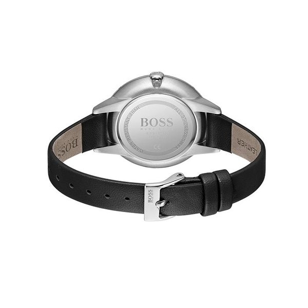 Boss Symphony fekete bőrszíjas női óra 1502609