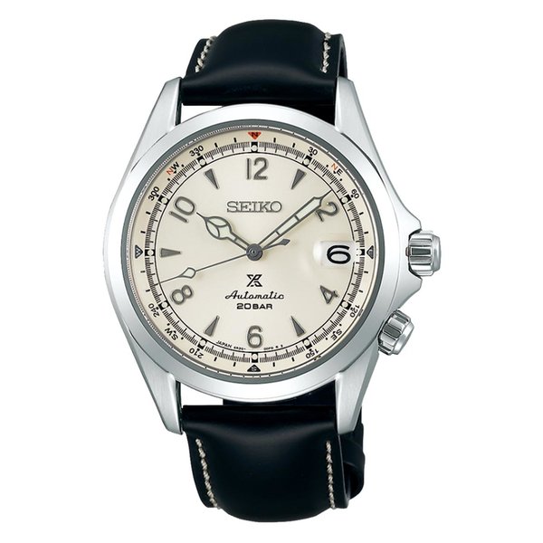 Seiko Prospex Alpinist bőrszíjas férfi óra SPB119J1