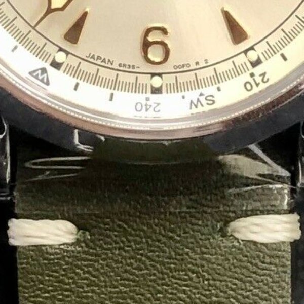 Seiko Prospex Alpinist zöld bőrszíjas férfi óra SPB123J1