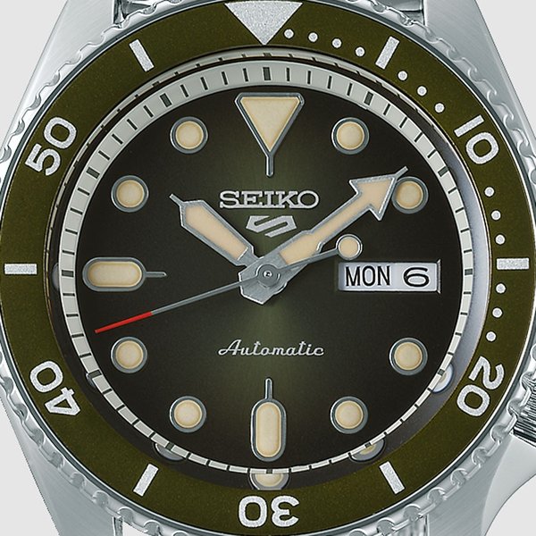 Seiko 5 Sports zöld számlapos automata férfi karóra SRPD75K1