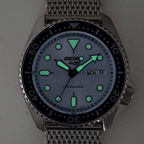 Seiko 5 Sports Suits Style kék számlapos férfi karóra SRPE77K1