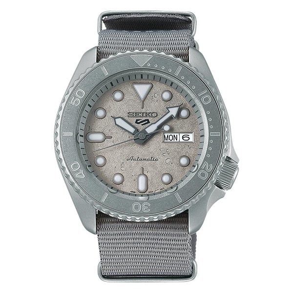 Seiko 5 Sports cementszürke nato szíjas férfi karóra SRPG61K1
