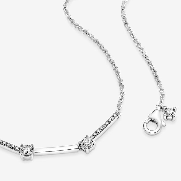 Pandora ékszer Szikrázó pávé collier ezüst nyaklánc 390059C01-45