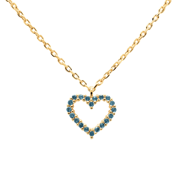 PD Paola Celeste heart aranyozott ezüst nyaklánc CO01-225-U
