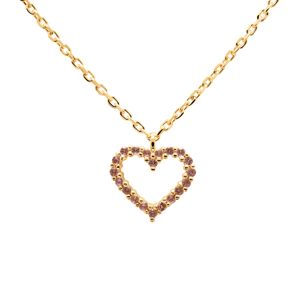 PD Paola Levander heart aranyozott ezüst nyaklánc CO01-224-U
