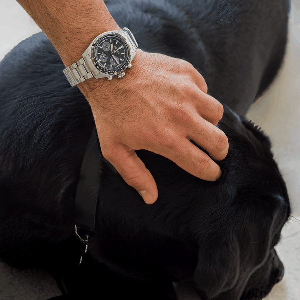 Seiko Prospex Solar Speedtimer Chronograph fekete számlapos férfi óra SSC819P1