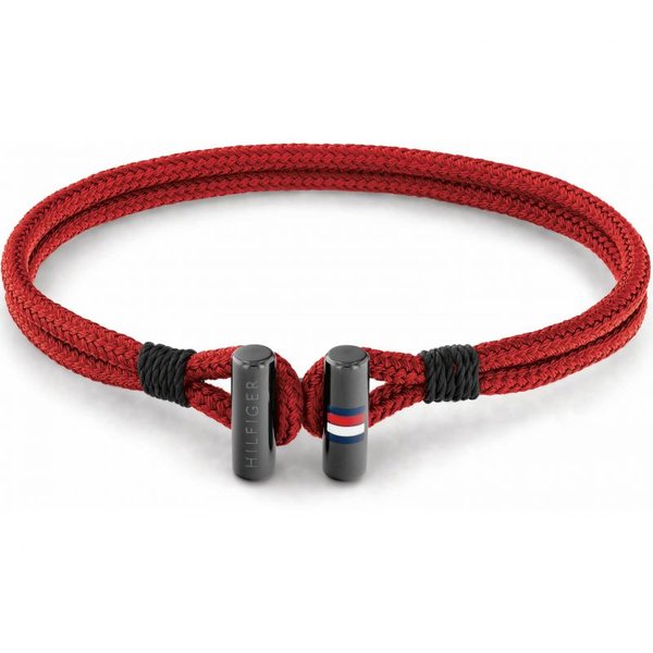 Tommy Hilfiger Dupla soros piros textil karkötő 2790335