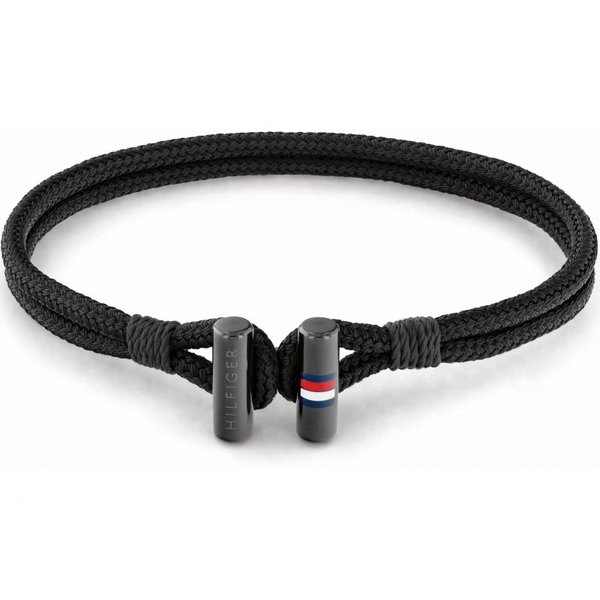 Tommy Hilfiger Dupla soros fekete textil karkötő 2790336