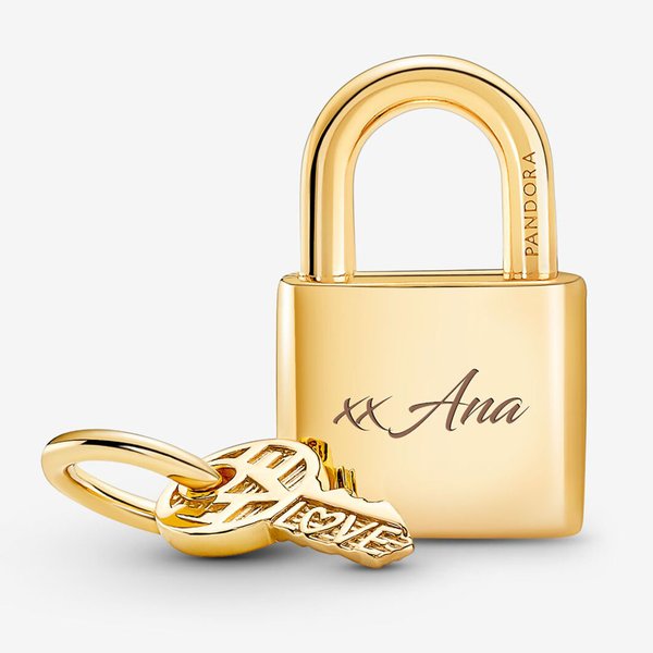 Pandora ékszer Lakat és kulcs shine charm 760088C01