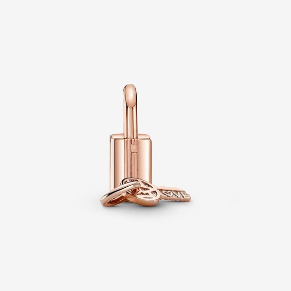 Pandora ékszer Lakat és kulcs rozé charm 780088C01
