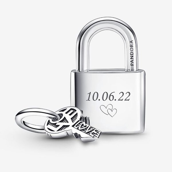 Pandora ékszer Lakat és kulcs ezüst charm 790088C01
