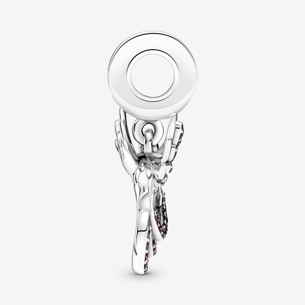 Pandora ékszer Kínai misztikus főnix függő ezüst charm 790102C01