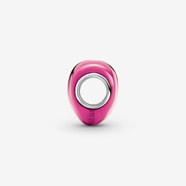 Pandora ékszer Fémes rózsaszín szív charm 793337C03