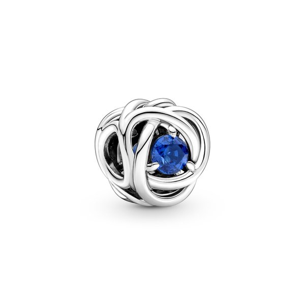Pandora ékszer Kék örökkévalóság körök ezüst charm 790065C07