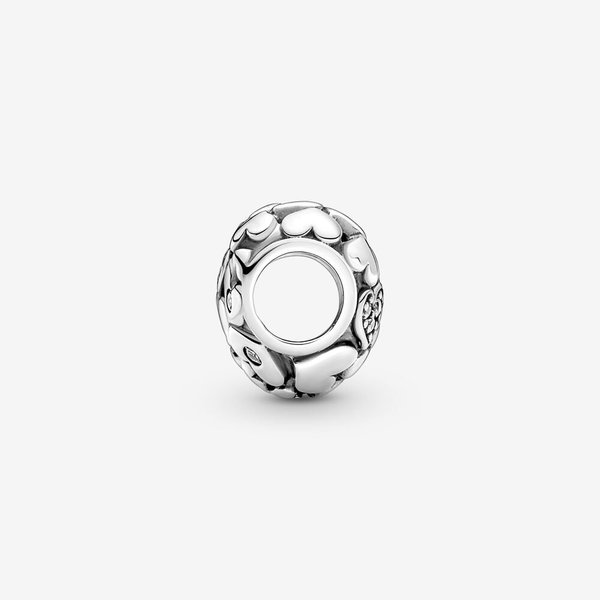 Pandora ékszer Szikrázó áttört szívvarázs ezüst charm 791061C01