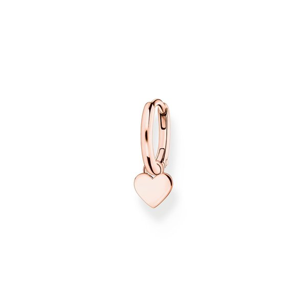 Thomas Sabo Fél pár rozé arannyal bevont karika fülbevaló szívvel CR696-415-40