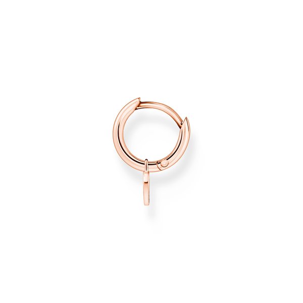 Thomas Sabo Fél pár rozé arannyal bevont karika fülbevaló szívvel CR696-415-40