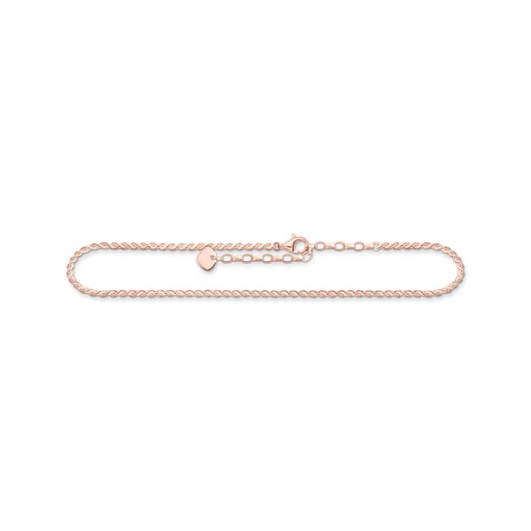 Thomas Sabo Rozé arannyal bevont ezüst csavart bokalánc AK0035-415-40-L27v