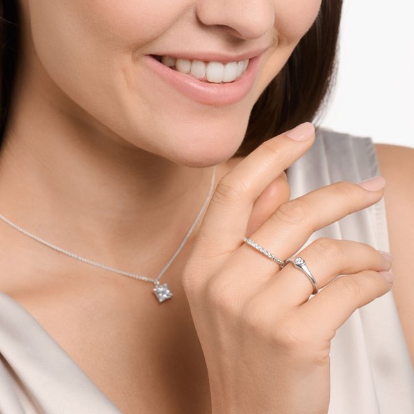 Thomas Sabo Ezüst gyűrű cirkónia szívvel 