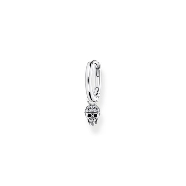 Thomas Sabo Fél pár ezüst karika fülbevaló koponyával CR706-643-14