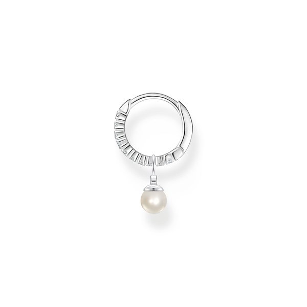 Thomas Sabo Fél pár ezüst karika fülbevaló gyönggyel CR702-167-14