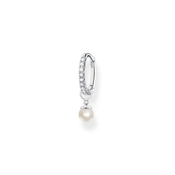 Thomas Sabo Fél pár ezüst karika fülbevaló gyönggyel CR702-167-14
