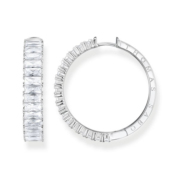 Thomas Sabo Nagy ezüst karika fülbevaló cirkónia kövekkel CR683-051-14