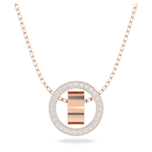Swarovski Hollow rozé színű nyaklánc kristályokkal 5636500