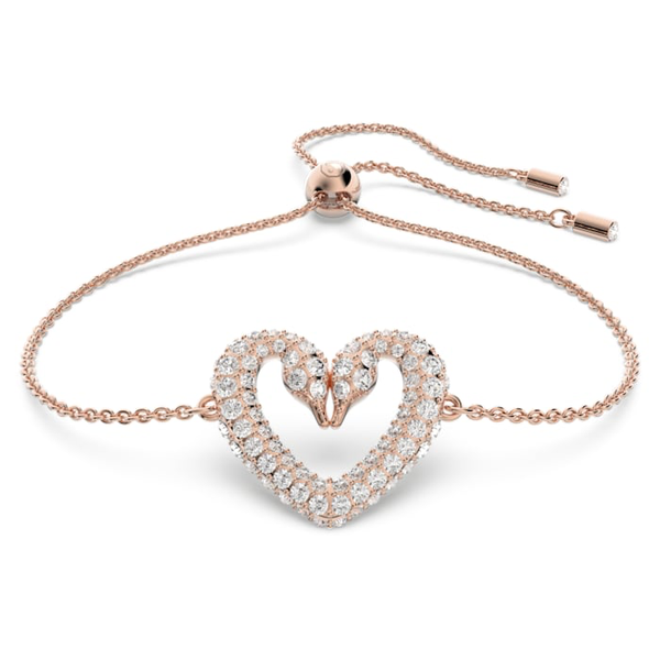 Swarovski Una rozé színű állítható karkötő kristályokkal 5628658