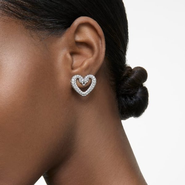Swarovski Una ezüst színű bedugós fülbevaló 5625535