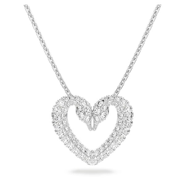 Swarovski Una ezüst színű nyaklánc kristályokkal 5625533
