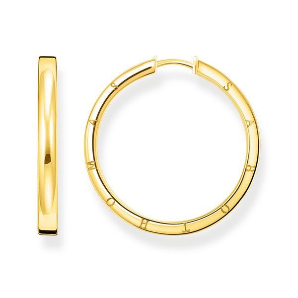 Thomas Sabo Aranyozott ezüst nagy karika fülbevaló CR686-413-39