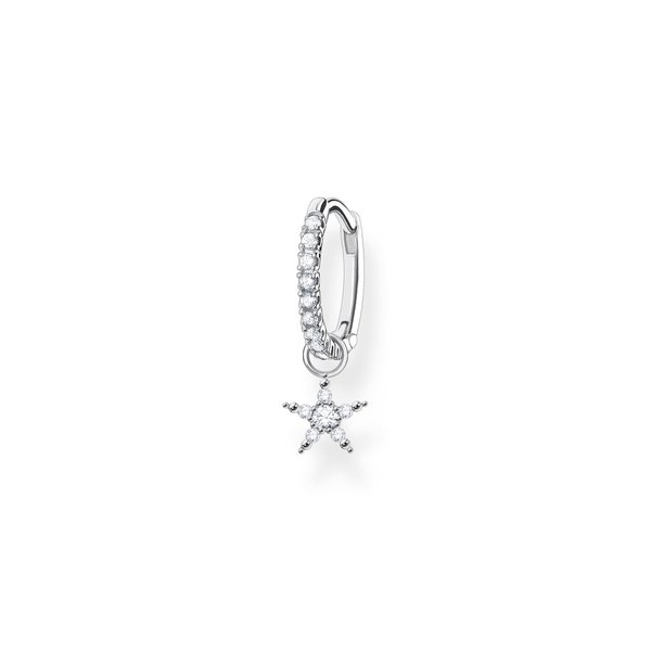 Thomas Sabo Fél pár ezüst karika fülbevaló csillaggal CR707-051-14