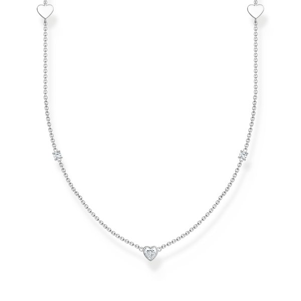 Thomas Sabo Hosszú ezüst nyaklánc szivekkel KE2155-051-14-L90v