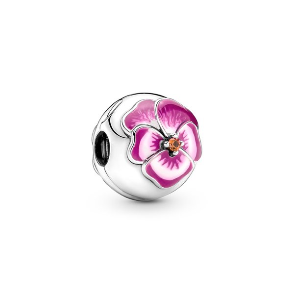 Pandora ékszer Pink árvácska ezüst klip 790772C01