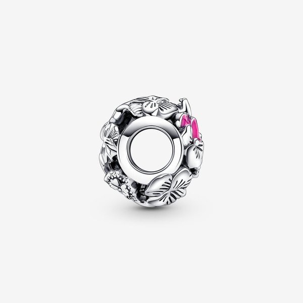 Pandora ékszer Áttört árvácska ezüst charm 790759C01
