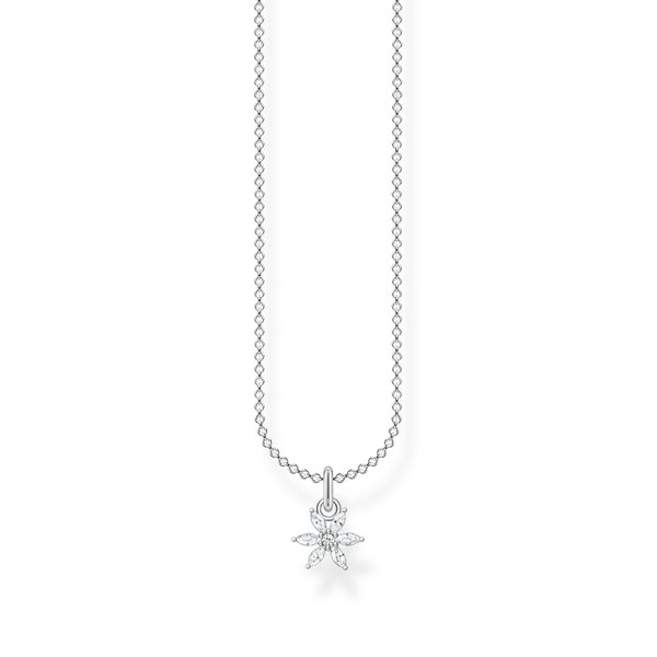 Thomas Sabo Kis cirkónia virág medál ezüst láncon SCKE150326
