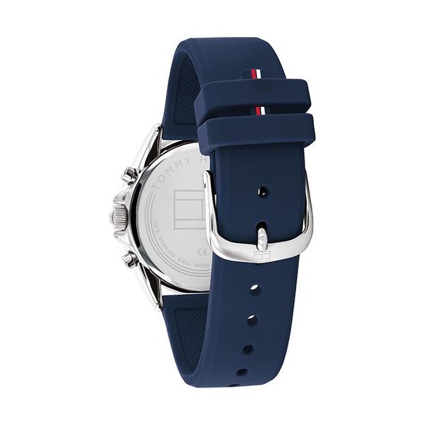 Tommy Hilfiger Kennedy sötétkék szilikonszíjas női karóra 1782389