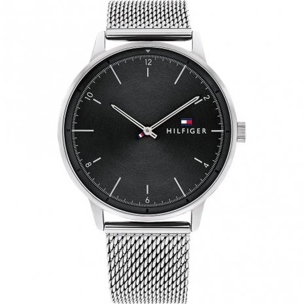 Tommy Hilfiger Hendrix mesh szíjas férfi óra fekete számlappal 1791842
