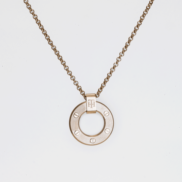 Tommy Hilfiger Rozé színű nyaklánc kör medállal 2780644