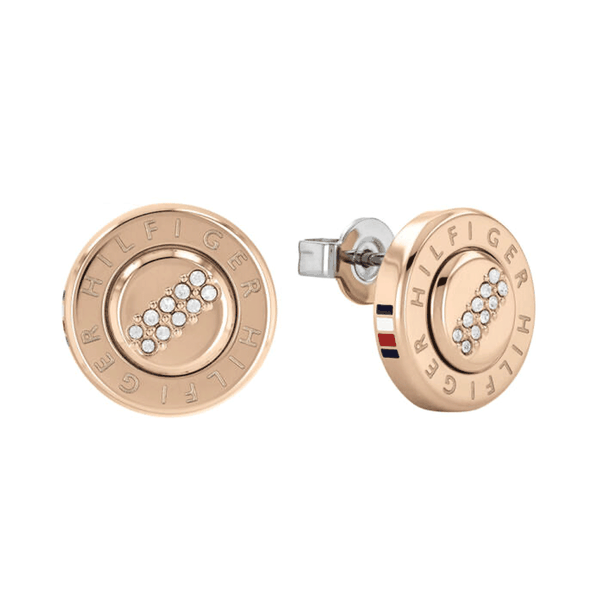 Tommy Hilfiger Rozé színű fülbevaló cirkóniakövekkel 2780613