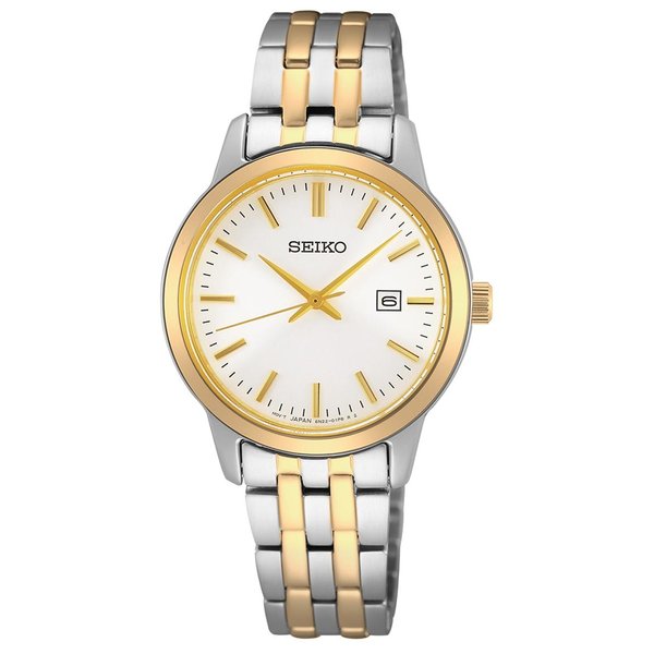Seiko Arany ezüst színű fémszíjas női óra SUR410P1