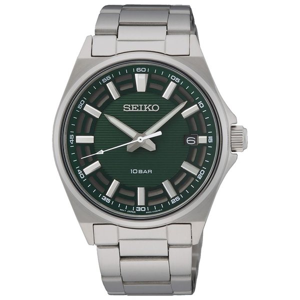 Seiko Fémcsatos zöld számlapos férfi óra SUR503P1