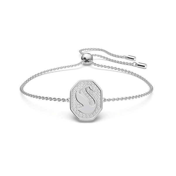 Swarovski Signum hattyú ezüst színű állítható karkötő 5621099