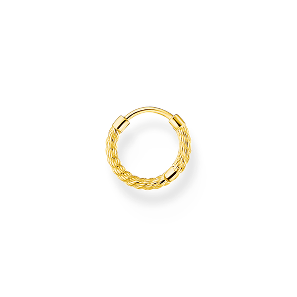 Thomas Sabo Fél pár aranyozott ezüst csavart karika fülbevaló CR694-413-39