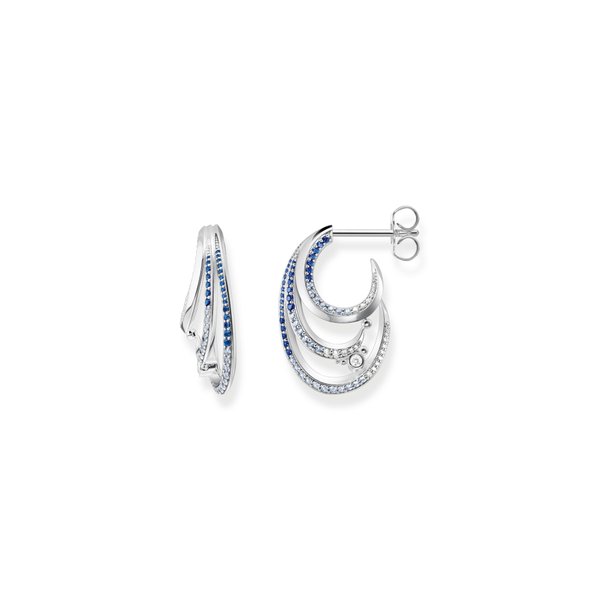 Thomas Sabo Kék hullám ezüst fülbevaló H2230-644-1